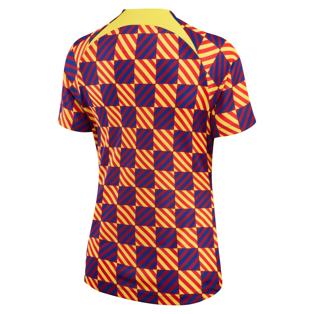 Barcelona Women's 2022/23 Pre-Match Raglan Performance Top Yellow sale