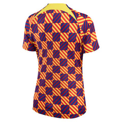 Barcelona Women's 2022/23 Pre-Match Raglan Performance Top Yellow sale