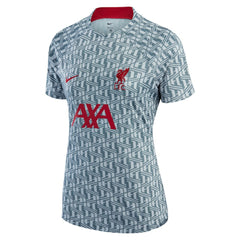 Liverpool Women's 2022/23 Pre-Match Raglan Performance Top Gray