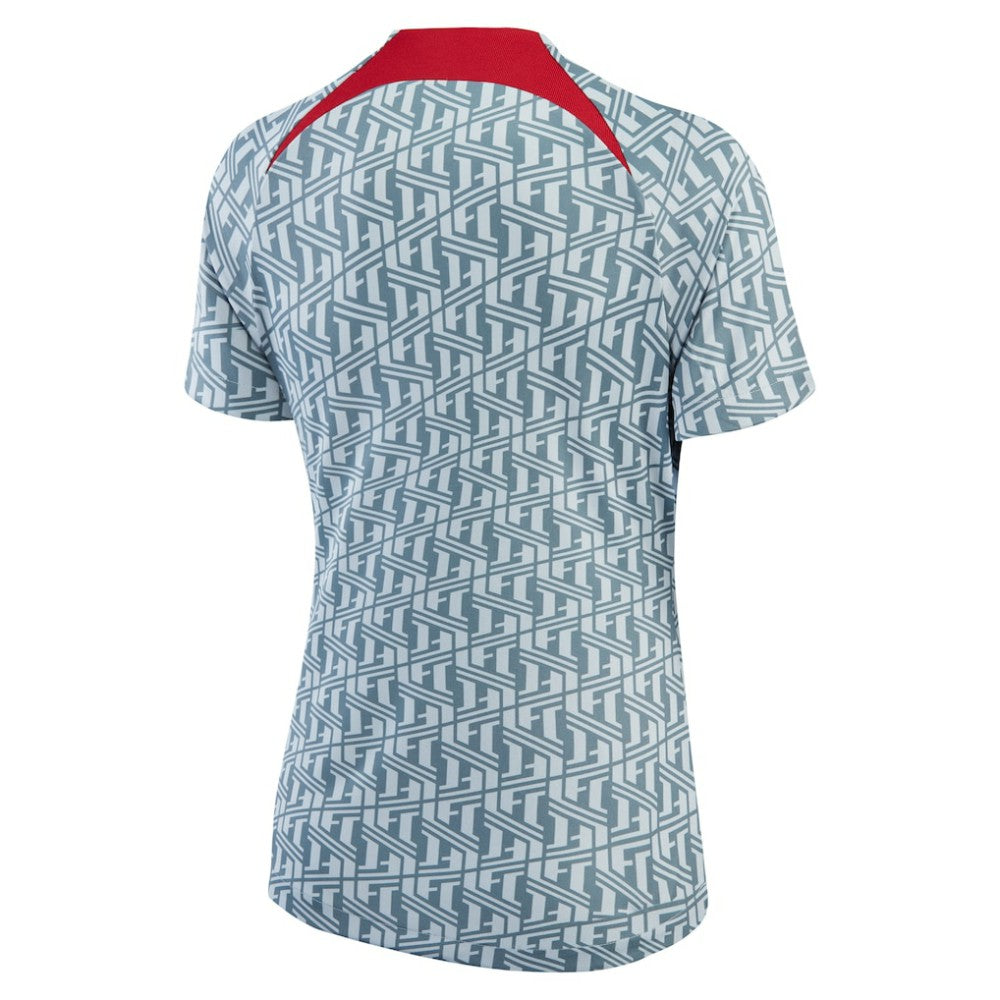 Liverpool Women's 2022/23 Pre-Match Raglan Performance Top Gray