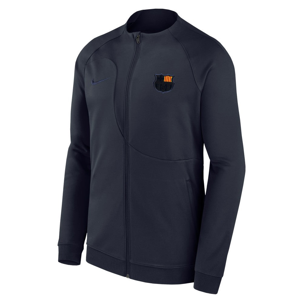 Barcelona Youth Academy Pro Anthem Raglan Performance Full-Zip Jacket Navy