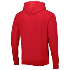 Atlanta Falcons Homage Retro Helmet Tri-Blend Raglan Pullover Hoodie Red