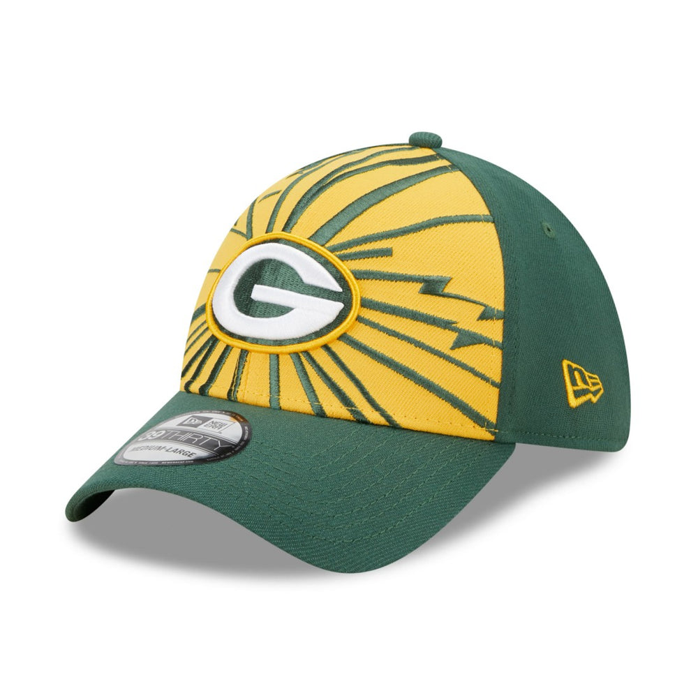 Green Bay Packers New Era Shattered 39THIRTY Flex Hat Green/Gold
