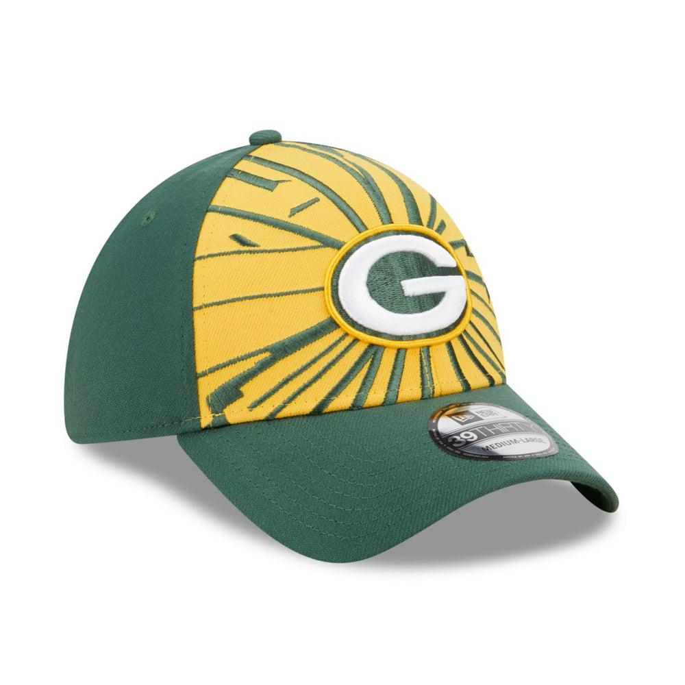 Green Bay Packers New Era Shattered 39THIRTY Flex Hat Green/Gold