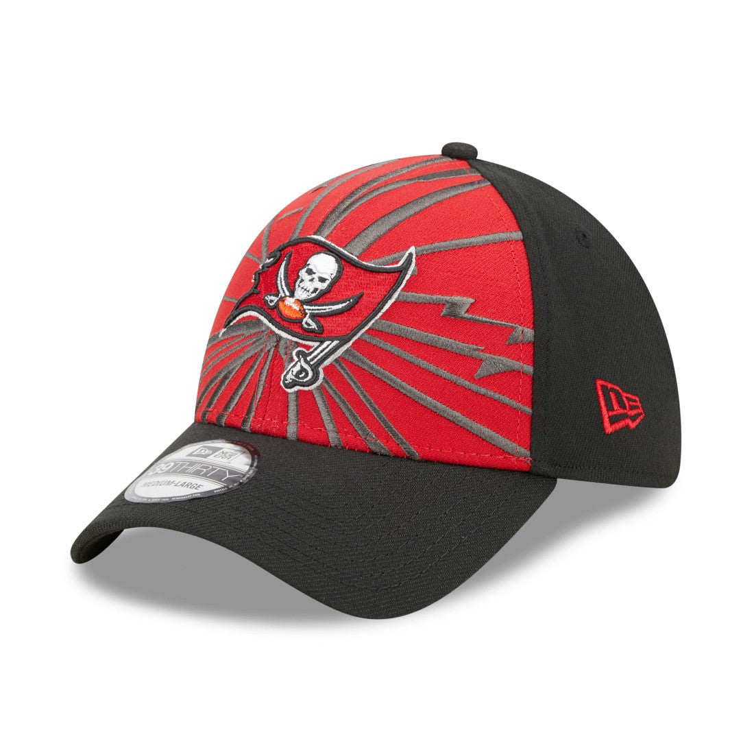 Tampa Bay Buccaneers New Era Shattered 39THIRTY Flex Hat Red/Black