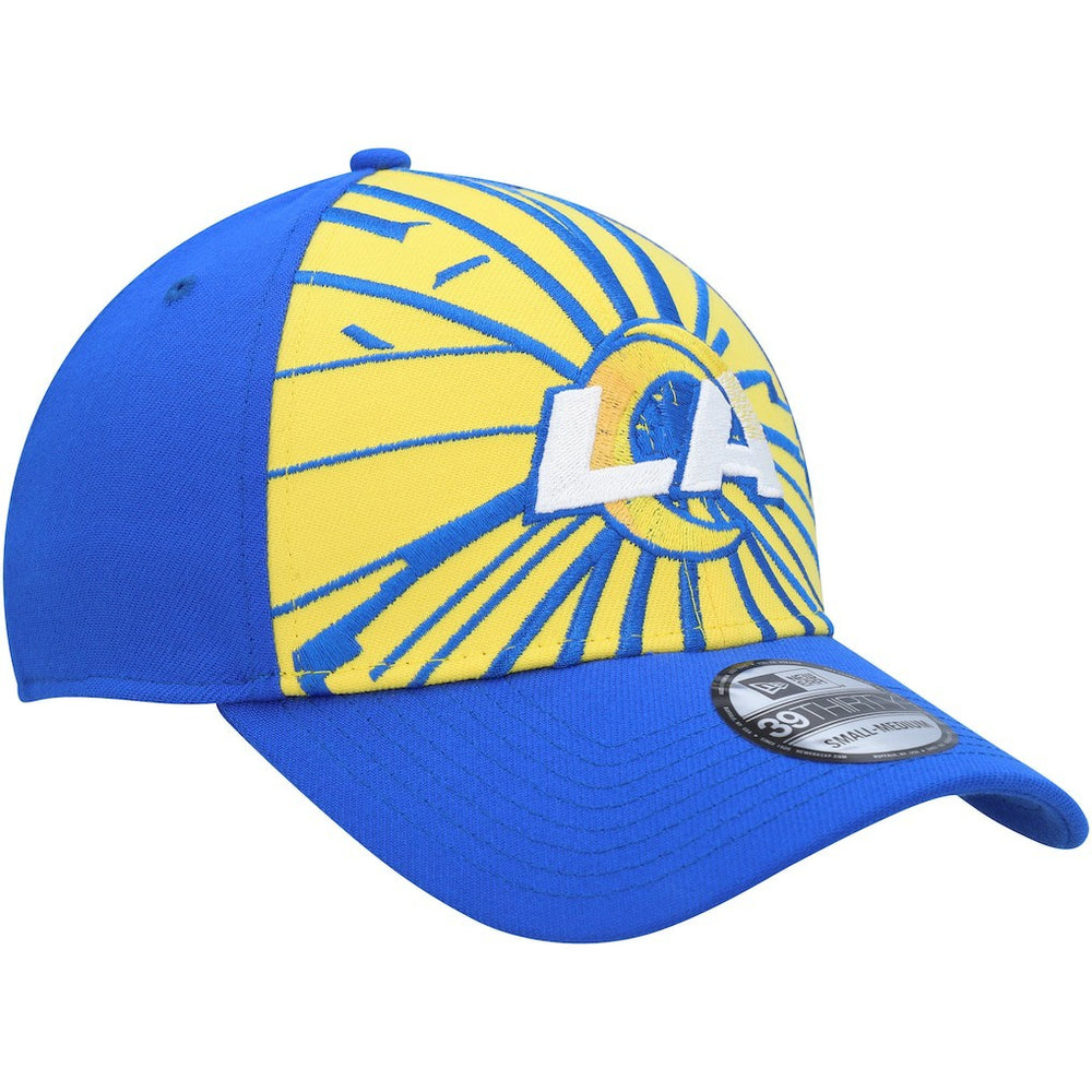 Los Angeles Rams New Era Shattered 39THIRTY Flex Hat Gold/Royal