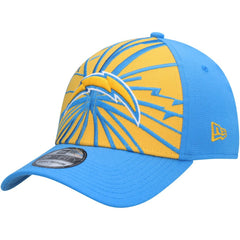 Los Angeles Chargers New Era Shattered 39THIRTY Flex Hat Gold/Powder Blue