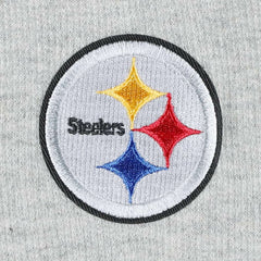 Pittsburgh Steelers Antigua Women's Lightweight Jackpot Raglan Half-Zip Pullover Hoodie Heather Gray
