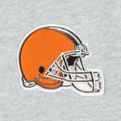 Cleveland Browns Big & Tall Fleece Raglan Full-Zip Hoodie Jacket Heather Gray