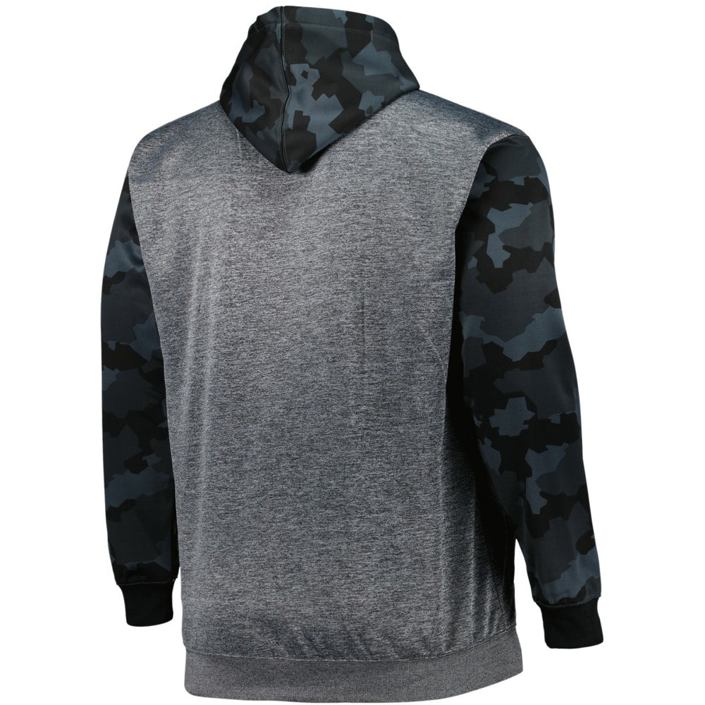 Tampa Bay Buccaneers Big & Tall Camo Pullover Hoodie Heather Charcoal