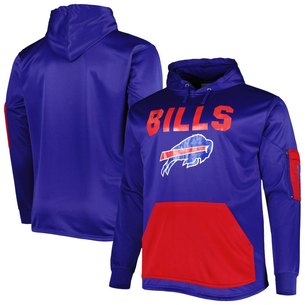 Buffalo Bills Big & Tall Pullover Hoodie Royal
