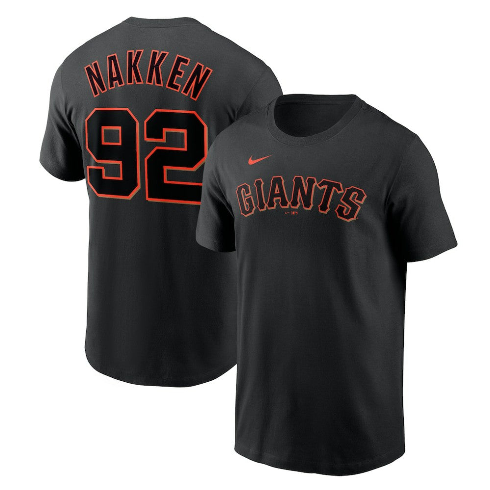 Alyssa Nakken San Francisco Giants Nike Name & Number T-Shirt - Black T-shirts