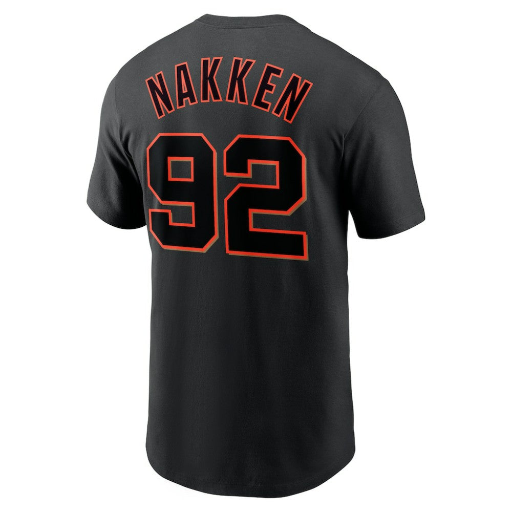Alyssa Nakken San Francisco Giants Nike Name & Number T-Shirt - Black T-shirts