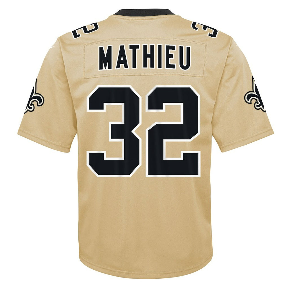 Tyrann Mathieu New Orleans Saints Youth Inverted Game Jersey Gold