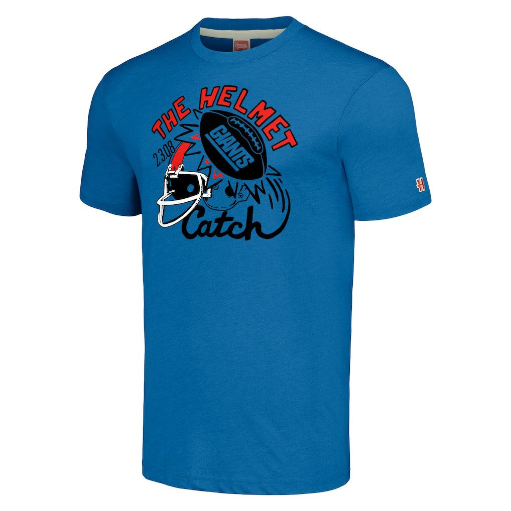 New York Giants Homage Hyper Local Tri-Blend T-Shirt Royal