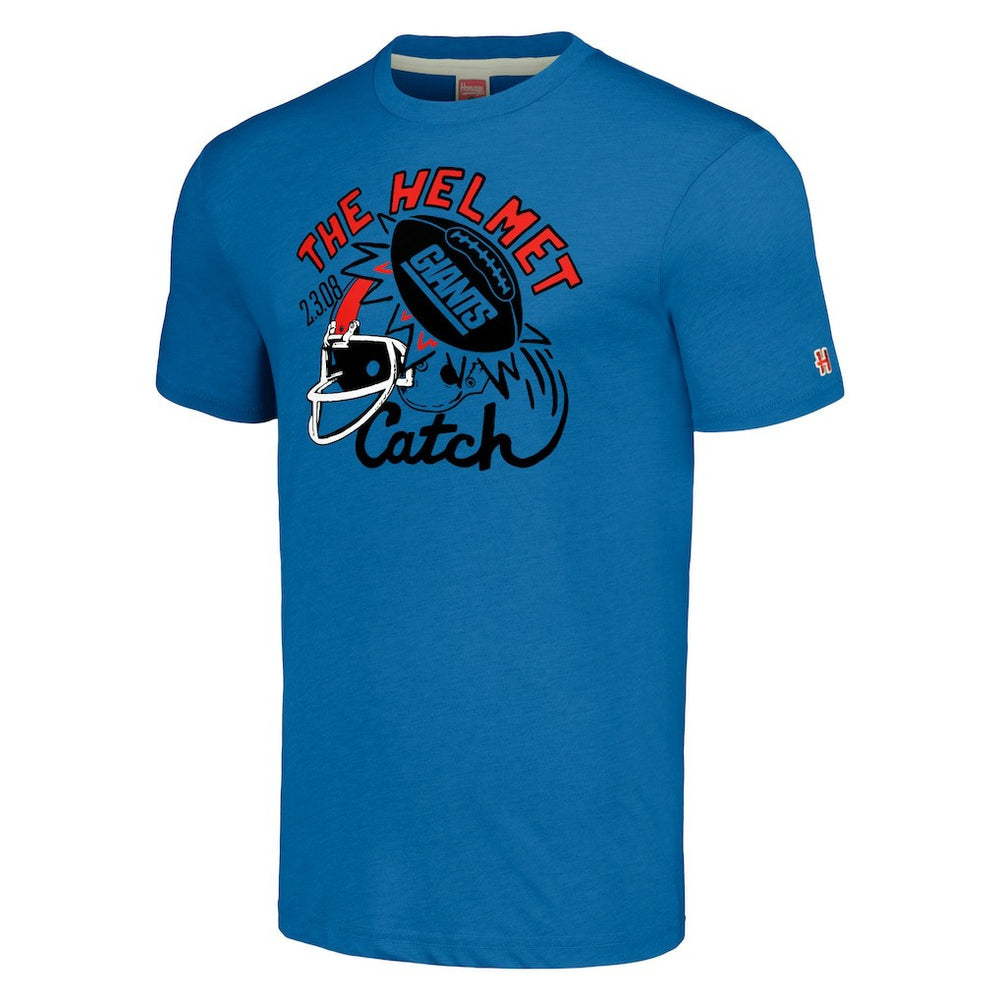 New York Giants Homage Hyper Local Tri-Blend T-Shirt Royal