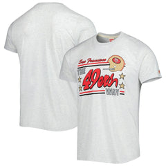 San Francisco 49ers Homage Hyper Local Tri-Blend T-Shirt Ash