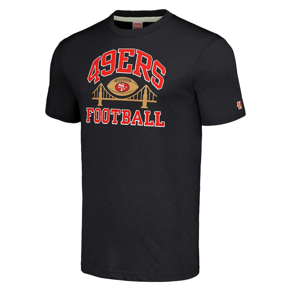 San Francisco 49ers Homage Hyper Local Tri-Blend T-Shirt Charcoal