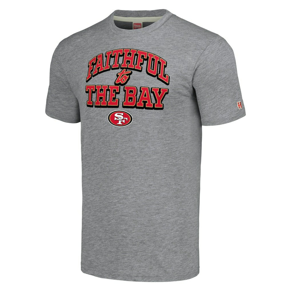 San Francisco 49ers Homage Hyper Local Tri-Blend T-Shirt Gray