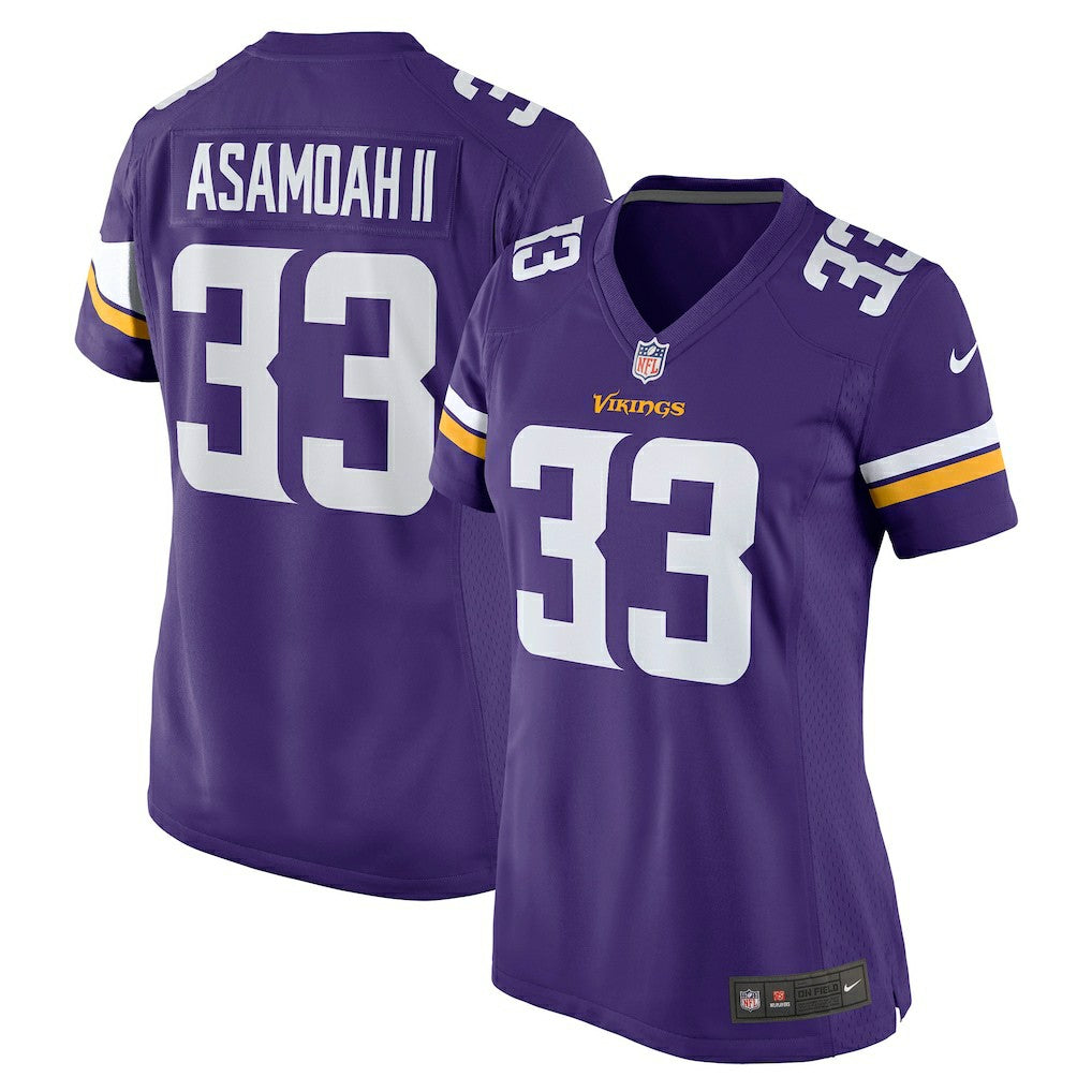 NFL Brian Asamoah Minnesota Vikings Women's Player Game Jersey - Purple