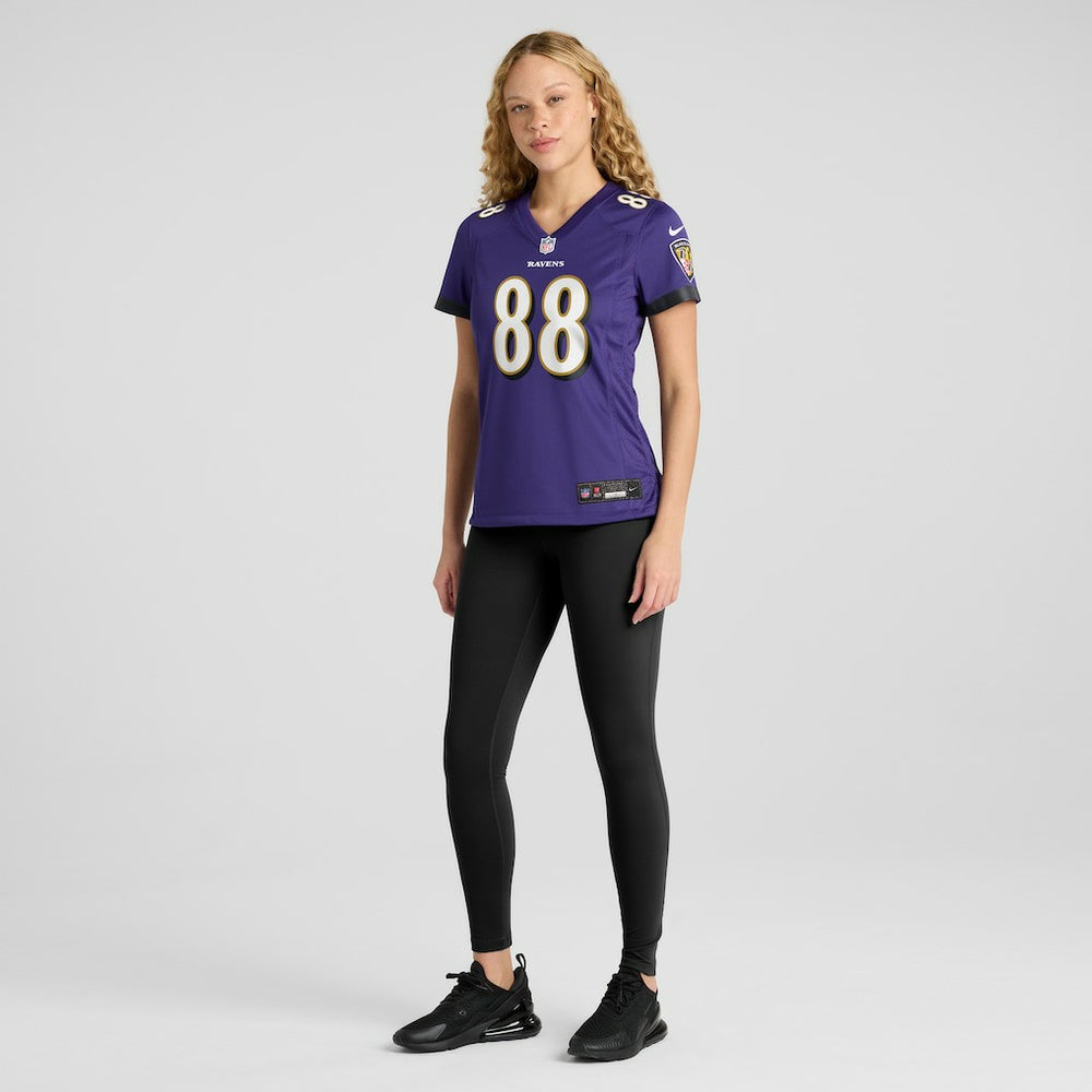 Charlie Kolar Baltimore Ravens Women's Player Game Jersey Purple