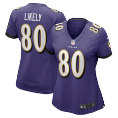 Isaiah Likely Baltimore Ravens Women's Player Game Jersey Purple