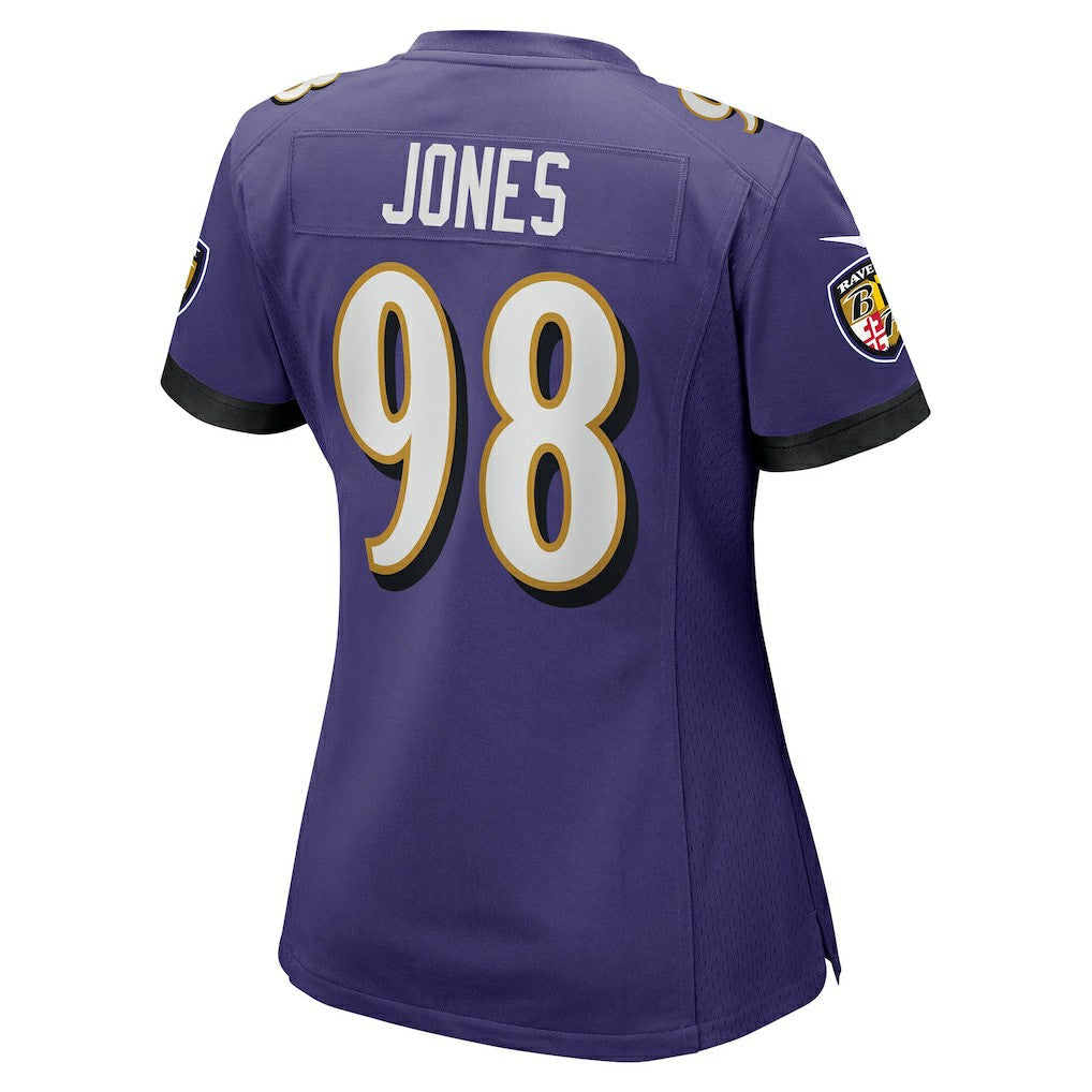 Travis Jones Baltimore Ravens Women's Player Game Jersey Purple