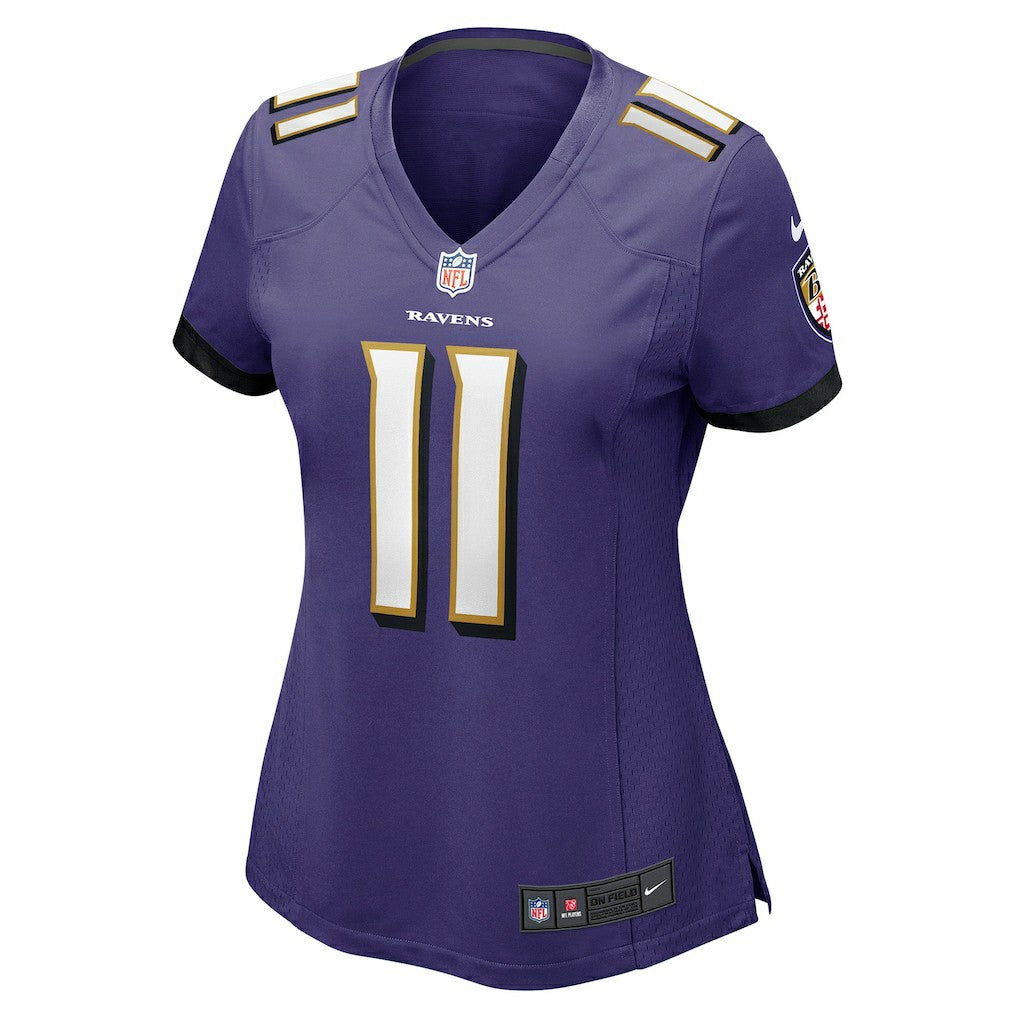 Jordan Stout Baltimore Ravens Women's Player Game Jersey Purple