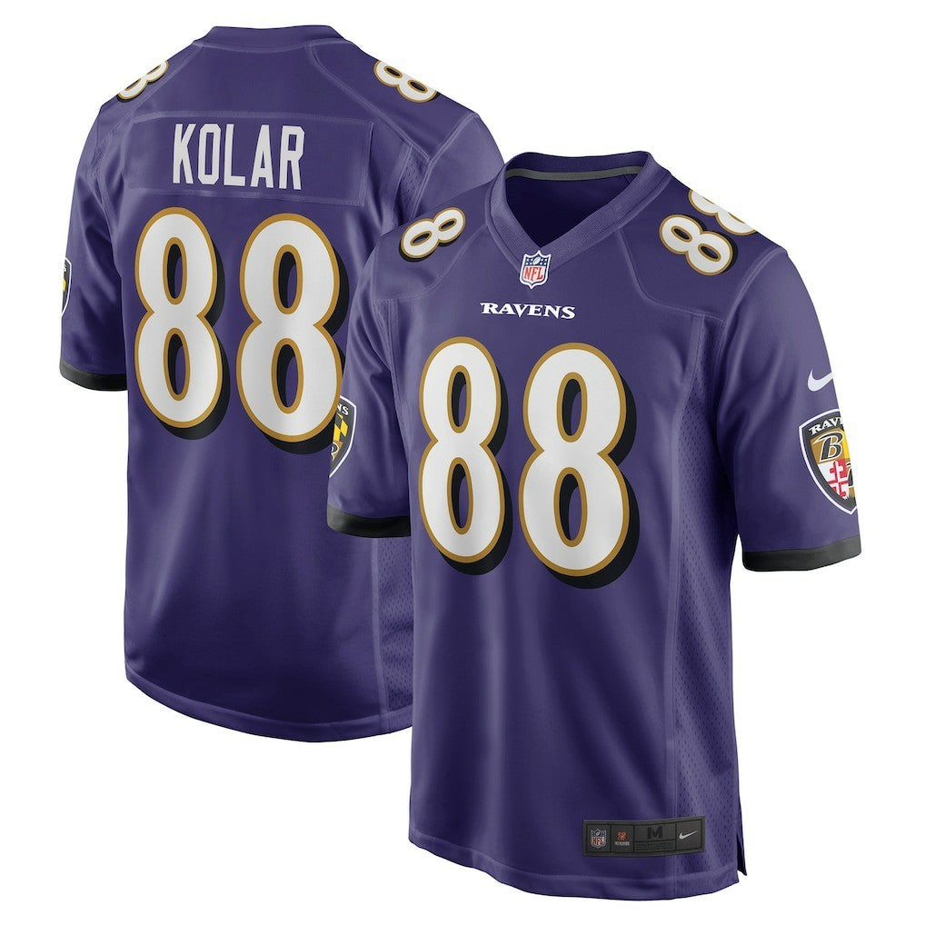 Charlie Kolar Baltimore Ravens Player Game Jersey Purple