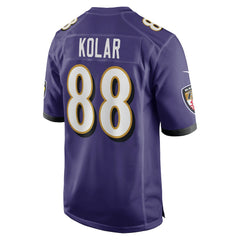 Charlie Kolar Baltimore Ravens Player Game Jersey Purple
