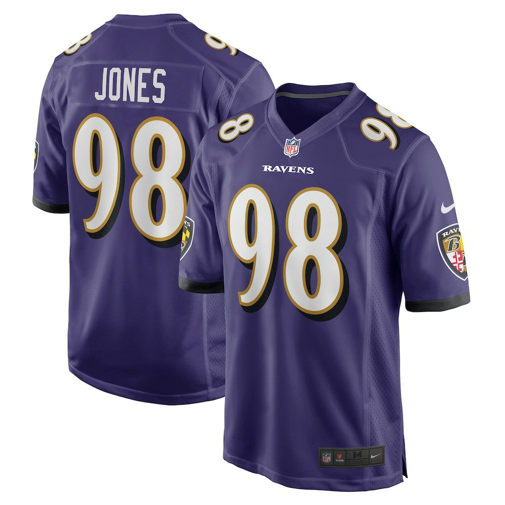Travis Jones Baltimore Ravens Player Game Jersey Purple