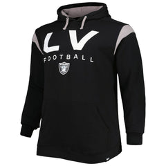 Las Vegas Raiders Big & Tall Call the Shots Pullover Hoodie Black
