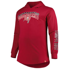 Tampa Bay Buccaneers Big & Tall Front Runner Pullover Hoodie Red