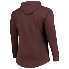 Cleveland Browns Big & Tall Front Runner Pullover Hoodie Brown