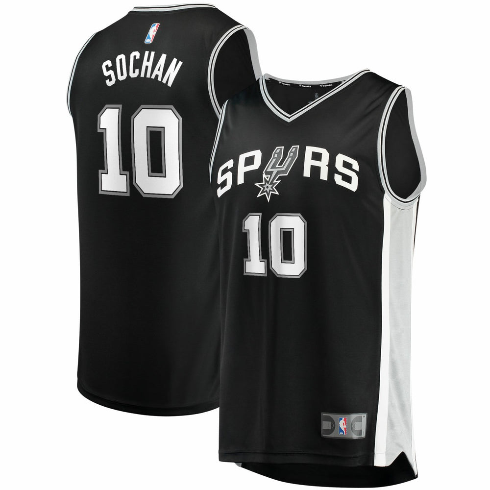 Jeremy Sochan San Antonio Spurs Youth 2022 NBA Draft First Round Pick Fast Break Replica Jersey Icon Edition Black