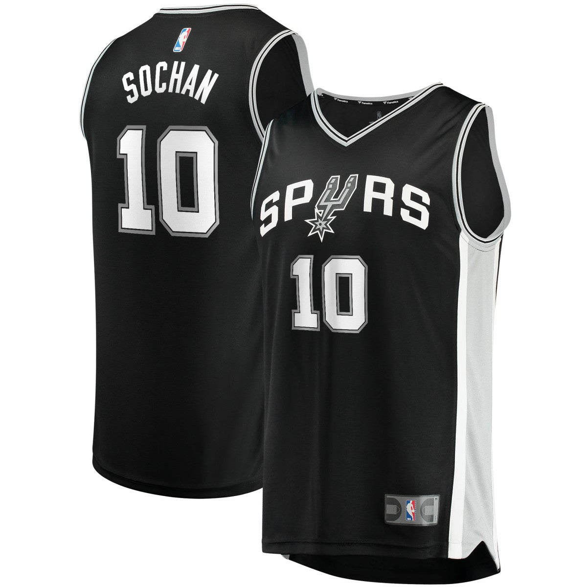 Jeremy Sochan San Antonio Spurs Youth 2022 NBA Draft First Round Pick Fast Break Replica Jersey Icon Edition Black