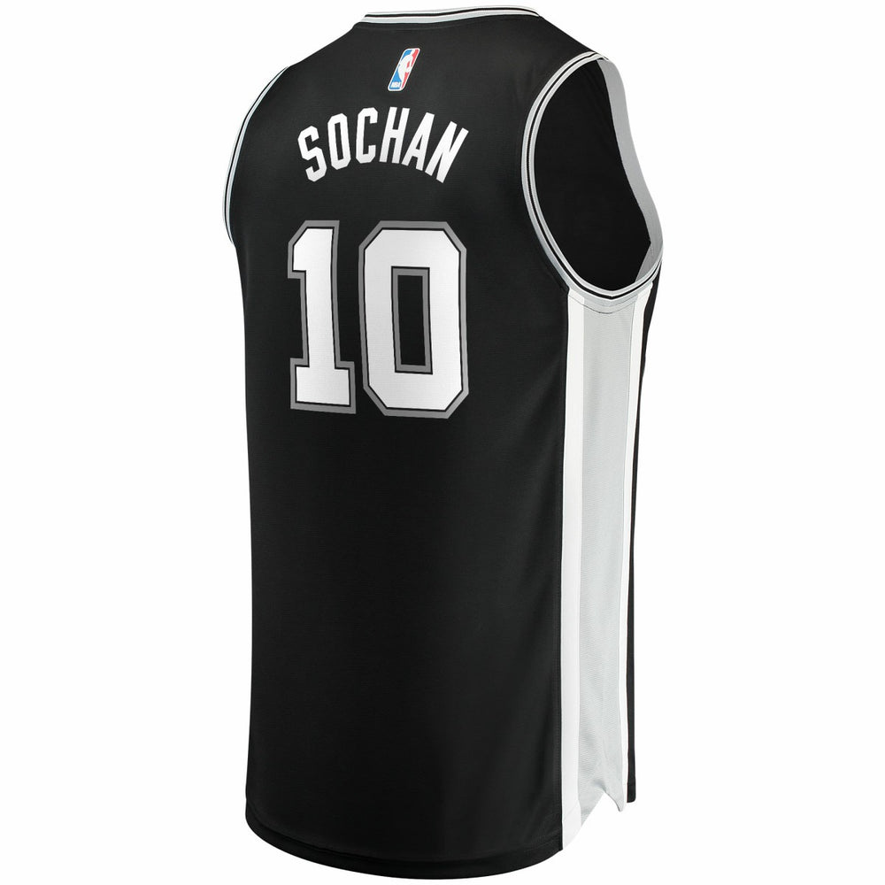 Jeremy Sochan San Antonio Spurs Youth 2022 NBA Draft First Round Pick Fast Break Replica Jersey Icon Edition Black