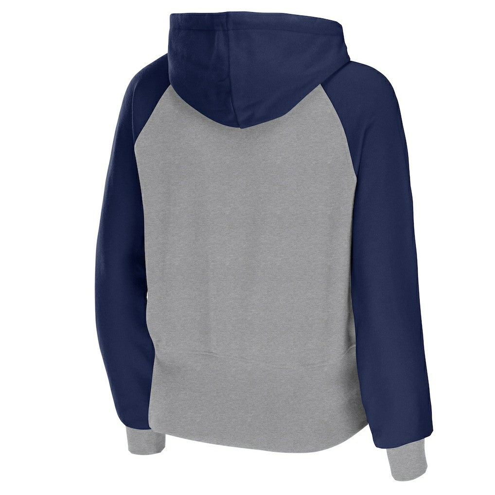 Dallas Cowboys WEAR by Erin Andrews Women's Colorblock Lightweight Full-Zip Hoodie Silver