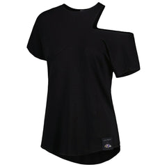 Baltimore Ravens KIYA TOMLIN Women's Cut Out Tri-Blend Shirt Black