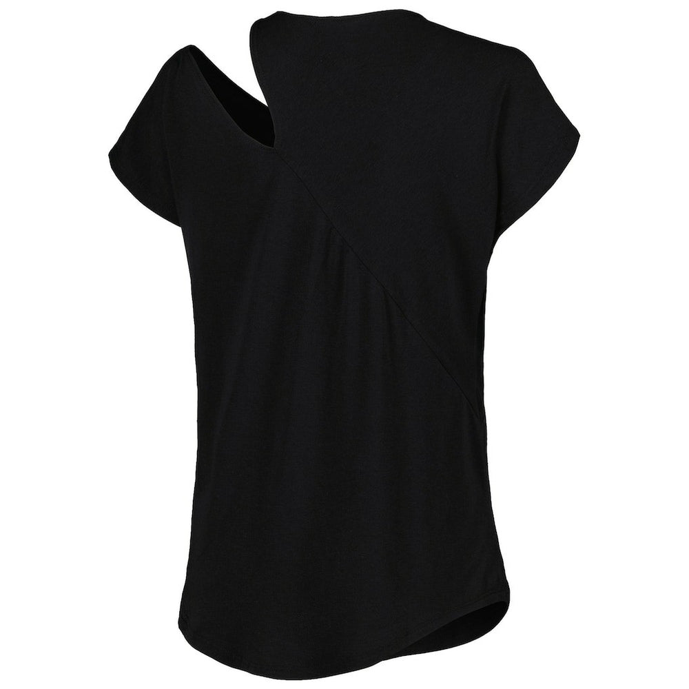 Buffalo Bills KIYA TOMLIN Women's Cut Out Tri-Blend Shirt Black