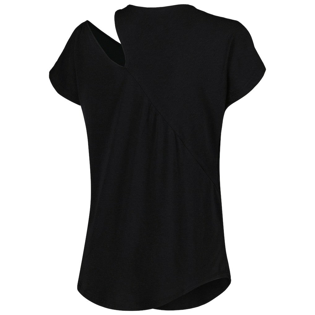 Cincinnati Bengals KIYA TOMLIN Women's Cut Out Tri-Blend Shirt Black