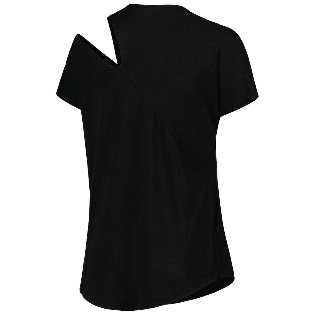 Cleveland Browns KIYA TOMLIN Women's Cut Out Tri-Blend Shirt Black