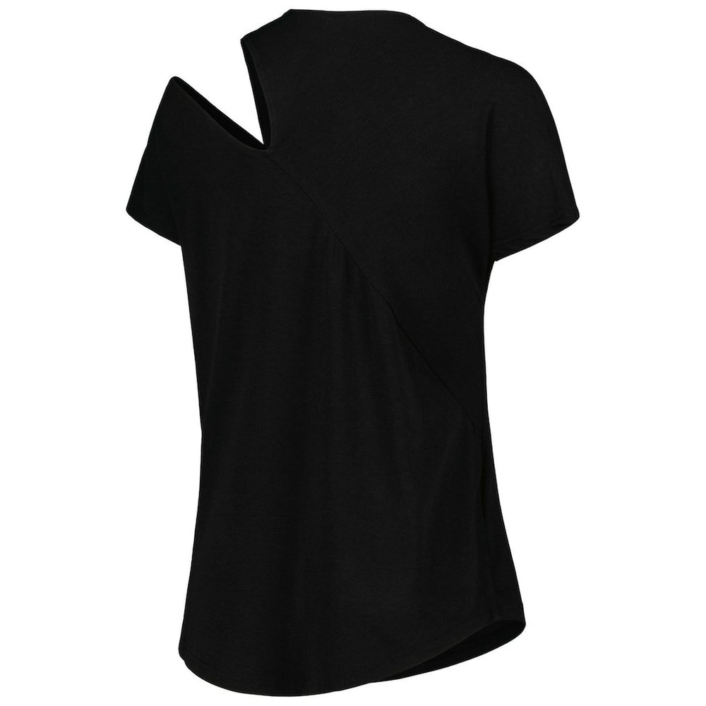Green Bay Packers KIYA TOMLIN Women's Cut Out Tri-Blend Shirt Black