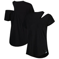 Philadelphia Eagles KIYA TOMLIN Women's Cut Out Tri-Blend Shirt Black
