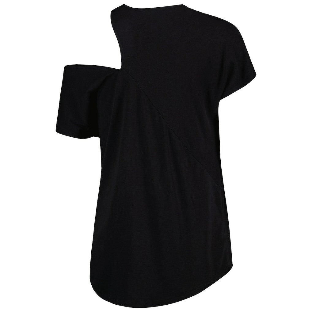 Philadelphia Eagles KIYA TOMLIN Women's Cut Out Tri-Blend Shirt Black