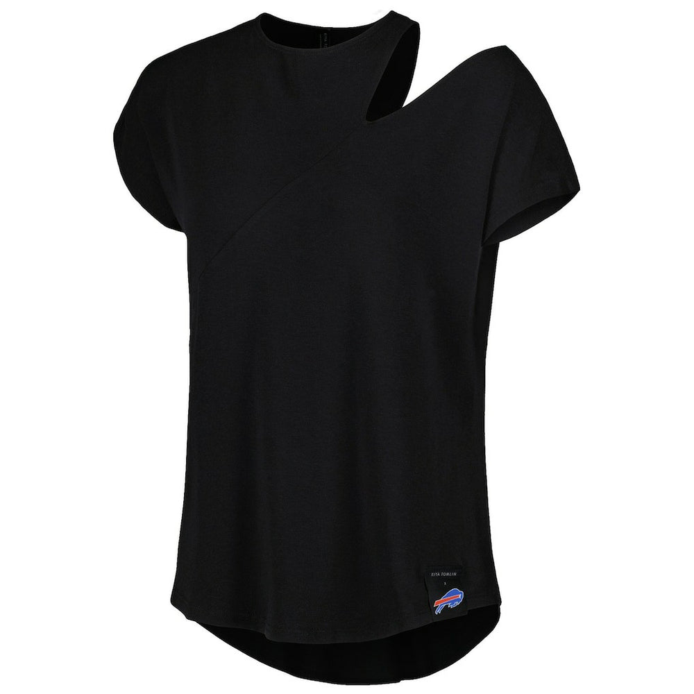Pittsburgh Steelers KIYA TOMLIN Women's Cut Out Tri-Blend Shirt Black