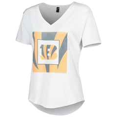 Cincinnati Bengals KIYA TOMLIN Women's V-Neck T-Shirt White