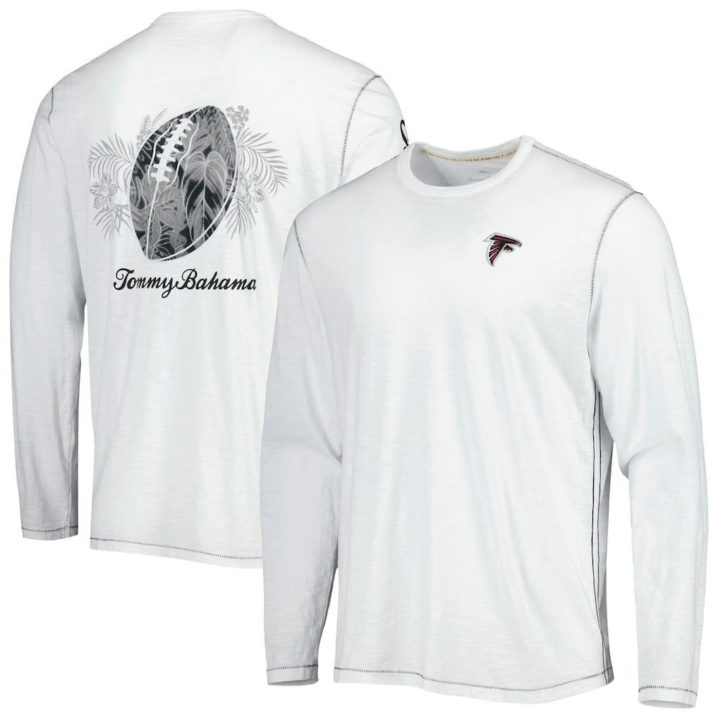 Atlanta Falcons Laces Out Billboard Long Sleeve T-Shirt White