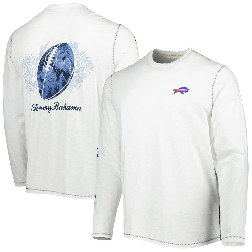 Buffalo Bills Laces Out Billboard Long Sleeve T-Shirt White