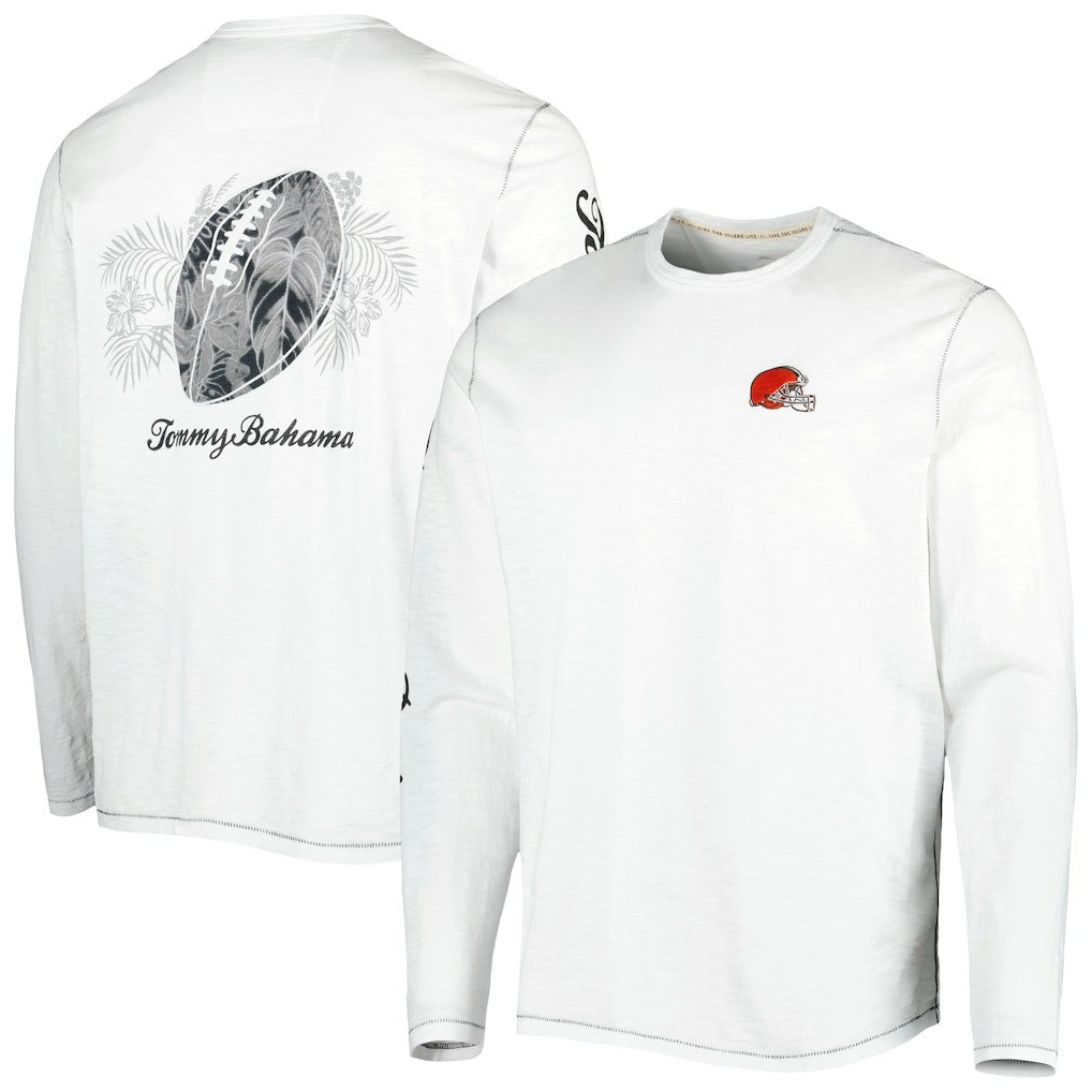 Cleveland Browns Laces Out Billboard Long Sleeve T-Shirt White